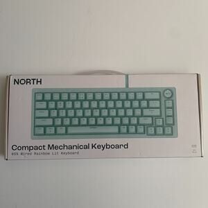 NORTH Compact Mechanical Keyboard 65% Wired Rainbow Lit Keyboard NEW